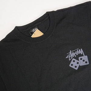 STUSSY ステューシー 25SS DICE TEE PIGMENT DYED BLACK Tシャツ 黒 Size 【M】 【新古品・未使用品】 20818375