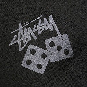 STUSSY ステューシー 25SS DICE TEE PIGMENT DYED BLACK Tシャツ 黒 Size 【XL】 【新古品・未使用品】 20818379
