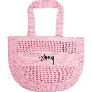 STUSSY ステューシー 25SS RAFFIA BAG LIGHT PINK トートバッグ ライトピンク Size 【フリー】 【新古品・未使用品】 20818385