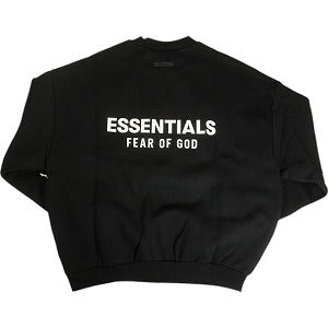 Fear of God フィアーオブゴッド ESSENTIALS Fleece Crewneck BLACK/WHITE クルーネックスウェット 黒 Size 【XL】 【新古品・未使用品】 20818449