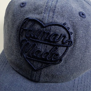 HUMAN MADE ヒューマンメイド 24AW 6PANEL TWILL CAP #1 NAVY HM28GD027 ハートロゴキャップ インディゴ Size 【フリー】 【新古品・未使用品】 20818494