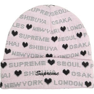 SUPREME シュプリーム 24AW Hearts Beanie Light Pink  ビーニー ピンク Size 【フリー】 【新古品・未使用品】 20818496