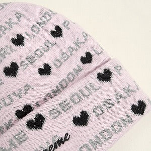 SUPREME シュプリーム 24AW Hearts Beanie Light Pink  ビーニー ピンク Size 【フリー】 【新古品・未使用品】 20818496