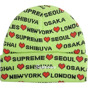 SUPREME シュプリーム 24AW Hearts Beanie Lime  ビーニー エメラルド Size 【フリー】 【新古品・未使用品】 20818497