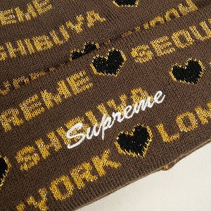 SUPREME シュプリーム 24AW Hearts Beanie Brown  ビーニー 茶 Size 【フリー】 【新古品・未使用品】 20818498