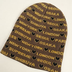 SUPREME シュプリーム 24AW Hearts Beanie Brown  ビーニー 茶 Size 【フリー】 【新古品・未使用品】 20818498