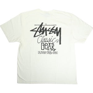 STUSSY ステューシー 25SS CLASSIC GEAR TEE PIGMENT DYED NATURAL Tシャツ 白 Size 【XL】 【新古品・未使用品】 20818559