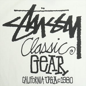 STUSSY ステューシー 25SS CLASSIC GEAR TEE PIGMENT DYED NATURAL Tシャツ 白 Size 【XL】 【新古品・未使用品】 20818559