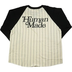 HUMAN MADE ヒューマンメイド ×Girls Don't Cry ガールズドントクライ 24SS OTSUMO PLAZA BASEBALL 3/4 T-SHIRT BLACK ロンT 白黒 Size 【XXL】 【新古品・未使用品】 20818568