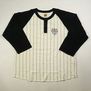 HUMAN MADE ヒューマンメイド ×Girls Don't Cry ガールズドントクライ 24SS OTSUMO PLAZA BASEBALL 3/4 T-SHIRT BLACK ロンT 白黒 Size 【XXL】 【新古品・未使用品】 20818568