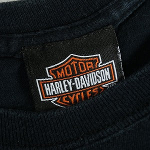 VINTAGE ヴィンテージ Harley Davidson H-D Logo Flame LS Tee ロンT 黒 Size 【XL】 【中古品-良い】 20818592