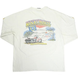 VINTAGE ヴィンテージ Harley Davidson Hell on Wheels LS Tee ロンT 白 Size 【L】 【中古品-良い】 20818594