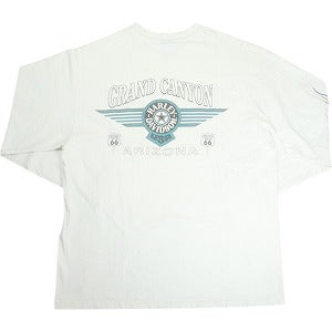 VINTAGE ヴィンテージ Harley Davidson Blue Flame Eagle LS Tee ロンT 白 Size 【XL】 【中古品-良い】 20818595