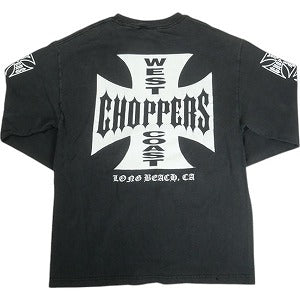 VINTAGE ヴィンテージ Weat Coast Choppers Iron Cross LS Tee ロンT 黒 Size 【L相当】 【中古品-良い】 20818599