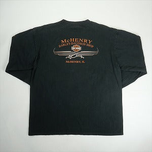 VINTAGE ヴィンテージ Harley Davidson Orange Flame LS Tee ロンT 黒 Size 【XL】 【中古品-良い】 20818602