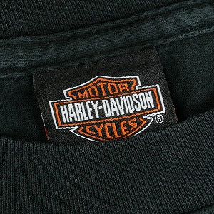 VINTAGE ヴィンテージ Harley Davidson Orange Flame LS Tee ロンT 黒 Size 【XL】 【中古品-良い】 20818602