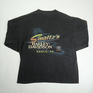 VINTAGE ヴィンテージ Harley Davidson Orange Flame LS Tee ロンT 黒 Size 【L】 【中古品-良い】 20818603