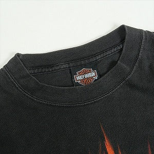 VINTAGE ヴィンテージ Harley Davidson Orange Flame LS Tee ロンT 黒 Size 【L】 【中古品-良い】 20818603