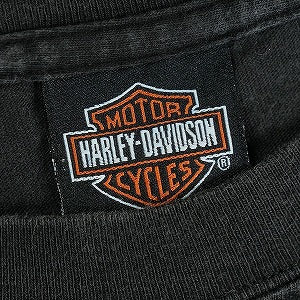 VINTAGE ヴィンテージ Harley Davidson Orange Flame LS Tee ロンT 黒 Size 【L】 【中古品-良い】 20818603