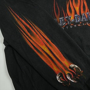 VINTAGE ヴィンテージ Harley Davidson Orange Flame LS Tee ロンT 黒 Size 【L】 【中古品-良い】 20818603