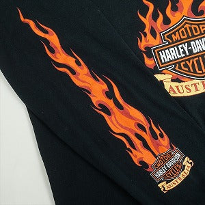 VINTAGE ヴィンテージ Harley Davidson Australia Flame Emblem LS Tee ロンT 黒 Size 【L】 【中古品-良い】 20818609