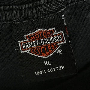 VINTAGE ヴィンテージ Harley Davidson Eagle Flame LS Tee ロンT 黒 Size 【XL】 【中古品-良い】 20818611