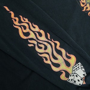 VINTAGE ヴィンテージ Harley Davidson Flaming Dice LS Tee ロンT 黒 Size 【L相当】 【中古品-良い】 20818612