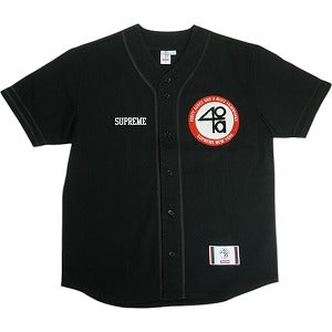 SUPREME シュプリーム ×40 Acres 25SS Twill Baseball Jersey Black ベースボールジャージ 黒 Size 【M】 【新古品・未使用品】 20818616
