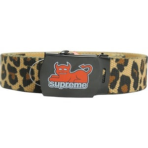 SUPREME シュプリーム ×Toy Machine 24SS Webbing Belt Leopard ベルト 茶 Size 【フリー】 【新古品・未使用品】 20818647