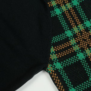 SUPREME シュプリーム 24SS Plaid Knit S/S Polo Black ニットポロシャツ 黒 Size 【L】 【新古品・未使用品】 20818648