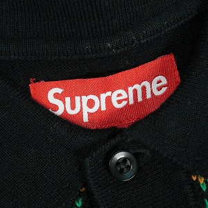 SUPREME シュプリーム 24SS Plaid Knit S/S Polo Black ニットポロシャツ 黒 Size 【L】 【新古品・未使用品】 20818648