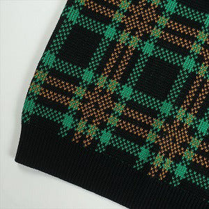 SUPREME シュプリーム 24SS Plaid Knit S/S Polo Black ニットポロシャツ 黒 Size 【L】 【新古品・未使用品】 20818648