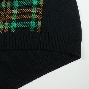 SUPREME シュプリーム 24SS Plaid Knit S/S Polo Black ニットポロシャツ 黒 Size 【L】 【新古品・未使用品】 20818648