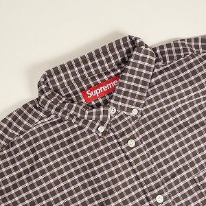 SUPREME シュプリーム 23AW Loose Fit Oxford Shirt Brown Plaid 長袖シャツ 茶 Size 【L】 【新古品・未使用品】 20818650