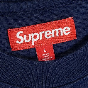 SUPREME シュプリーム 23AW Collegiate S/S Top Navy Tシャツ 紺 Size 【L】 【中古品-非常に良い】 20818651
