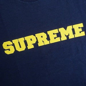SUPREME シュプリーム 23AW Collegiate S/S Top Navy Tシャツ 紺 Size 【L】 【中古品-非常に良い】 20818651
