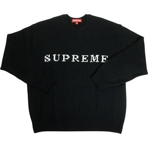 SUPREME シュプリーム 25SS Contrast Logo Sweater Black セーター 黒 Size 【L】 【中古品-非常に良い】 20818662