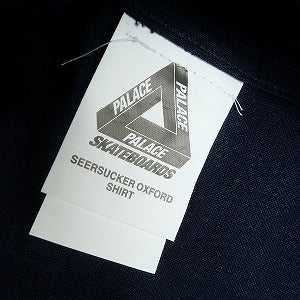 Palace Skateboards パレススケートボード 25SS SEERSUCKER OXFORD SHIRT NAVY 長袖シャツ 紺 Size 【L】 【新古品・未使用品】 20818666
