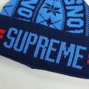 SUPREME シュプリーム 23AW Snow Beanie Navy ボンボンビーニー 紺 Size 【フリー】 【中古品-非常に良い】 20818667