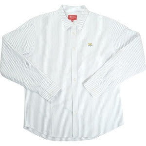 SUPREME シュプリーム 19AW Flannel Oxford Shirt White 長袖シャツ 白青 Size 【M】 【中古品-非常に良い】 20818773