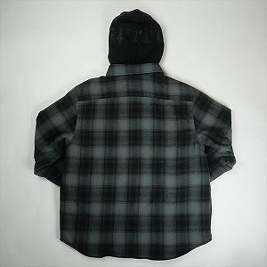 SUPREME シュプリーム 21AW Hooded Flannel Zip Up Shirt Black 長袖シャツ 黒 Size 【M】 【中古品-良い】 20818774