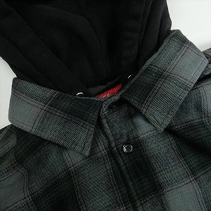 SUPREME シュプリーム 21AW Hooded Flannel Zip Up Shirt Black 長袖シャツ 黒 Size 【M】 【中古品-良い】 20818774
