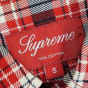 SUPREME シュプリーム Printed Plaid Flannel Shirt Red 長袖シャツ 赤 Size 【S】 【中古品-良い】 20818775