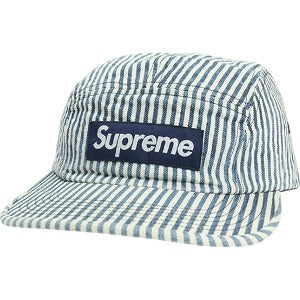 SUPREME シュプリーム 18SS Denim Camp Cap Indigo Stripe キャンプキャップ 青 Size 【フリー】 【中古品-良い】 20818781