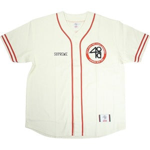 SUPREME シュプリーム ×40 Acres 25SS Twill Baseball Jersey Natural ベースボールジャージ ナチュラル Size 【XL】 【新古品・未使用品】 20818805