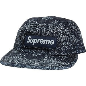 SUPREME シュプリーム 25SS Bandana Jacquard Denim Camp Cap Indigo キャンプキャップ インディゴ Size 【フリー】 【新古品・未使用品】 20818916