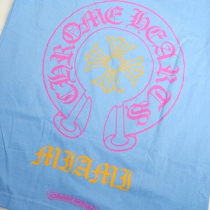 CHROME HEARTS クロム・ハーツ Miami Art Basel Limited Horseshoe Tee Blue Tシャツ 水色 Size 【L】 【新古品・未使用品】 20818939