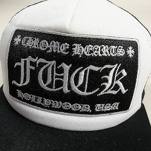 CHROME HEARTS クロム・ハーツ TRUCKER CAP WHITE/BLACK FUCKロゴメッシュキャップ 白黒 Size 【フリー】 【新古品・未使用品】 20818955