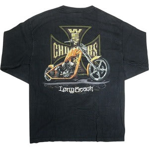 VINTAGE ヴィンテージ Weat Coast Choppers Iron Cross LS Tee ロンT 黒 Size 【L】 【中古品-良い】 20818969