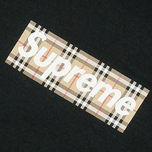 SUPREME シュプリーム ×Burberry 22SS Box Logo Tee Black ボックスロゴTシャツ 黒 Size 【XXL】 【新古品・未使用品】 20818979